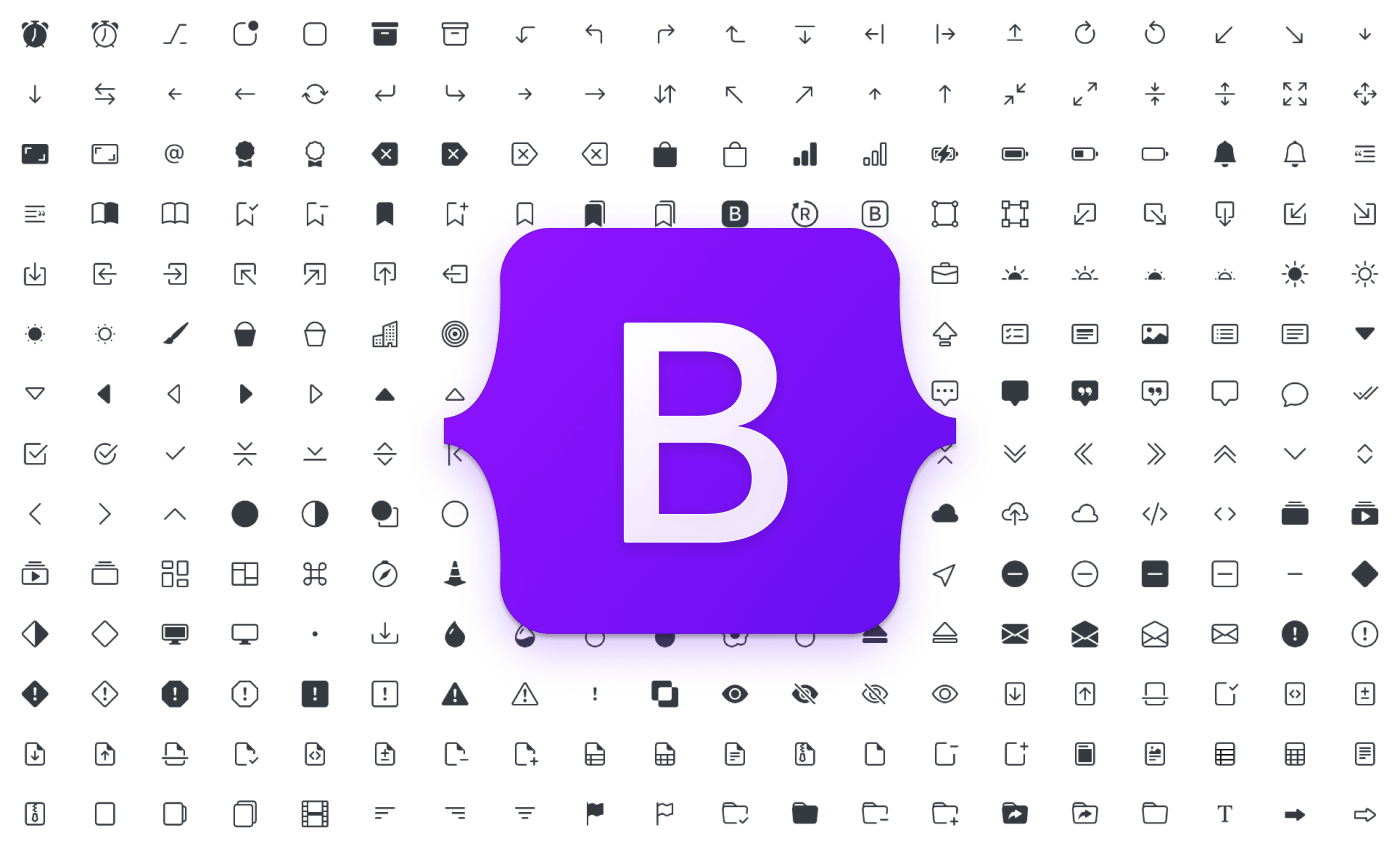 Icons Bootstrap v4.5 in English