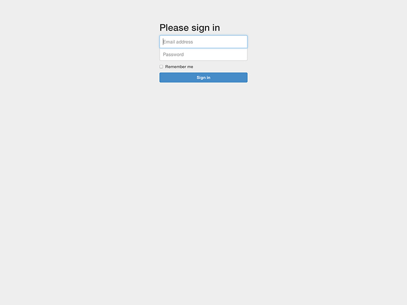 Sign-in page entir nan