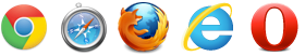 Getest en ondersteund in Chrome, Safari, Internet Explorer en Firefox